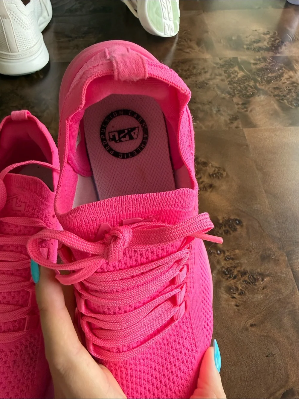 APL Women's Hot Pink Knit Slip-On Sneakers